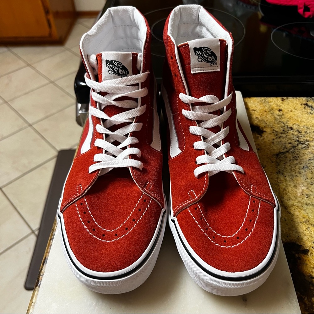 VANS Sk8-Hi Sneakers New No Box Bossa Nova Canvas Suede. Men 11.5 Women 13.